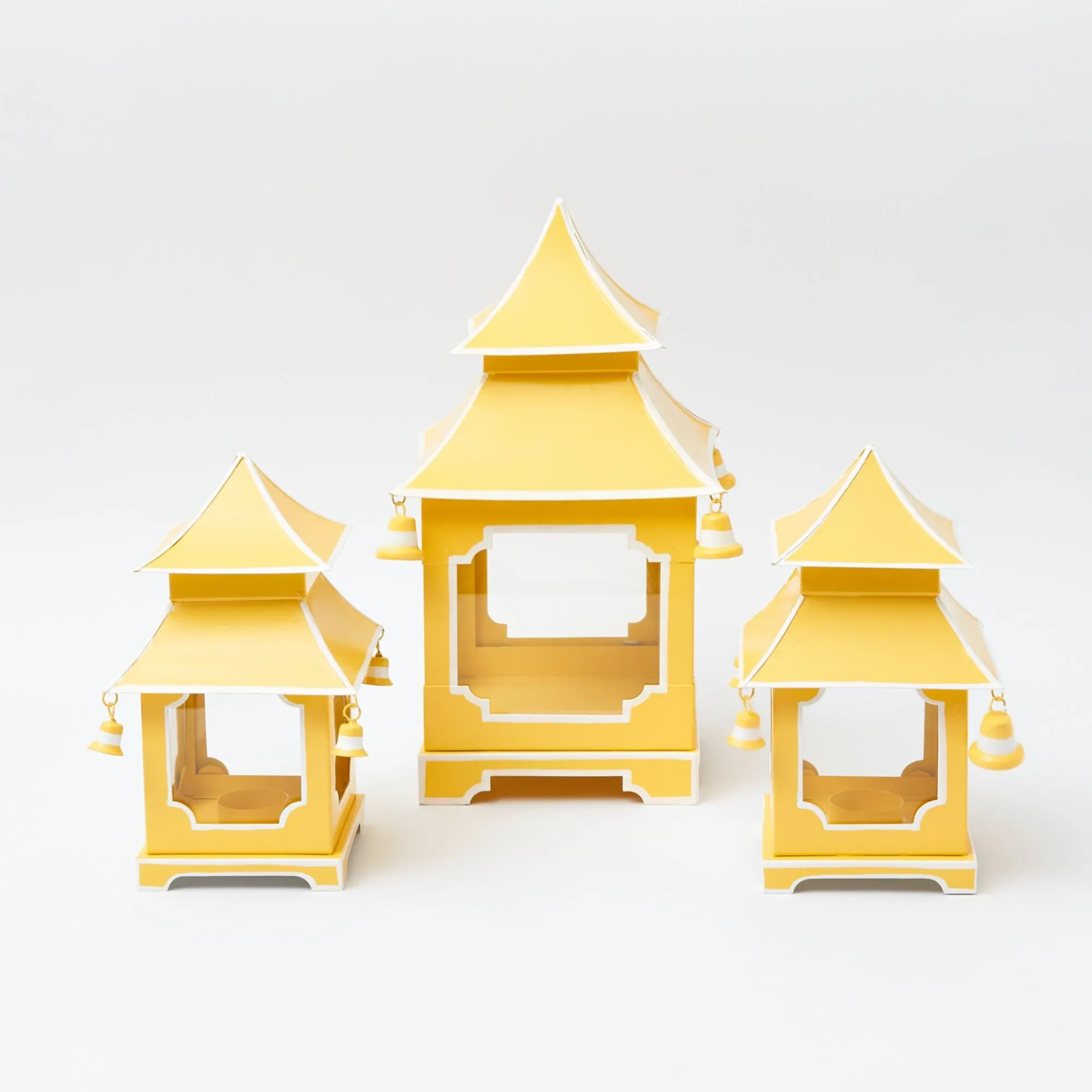 mini_yellow_pagoda_lanter_4.webp Clearance Mini Yellow Pagoda Lantern (Pair) Pagodas & Lanterns