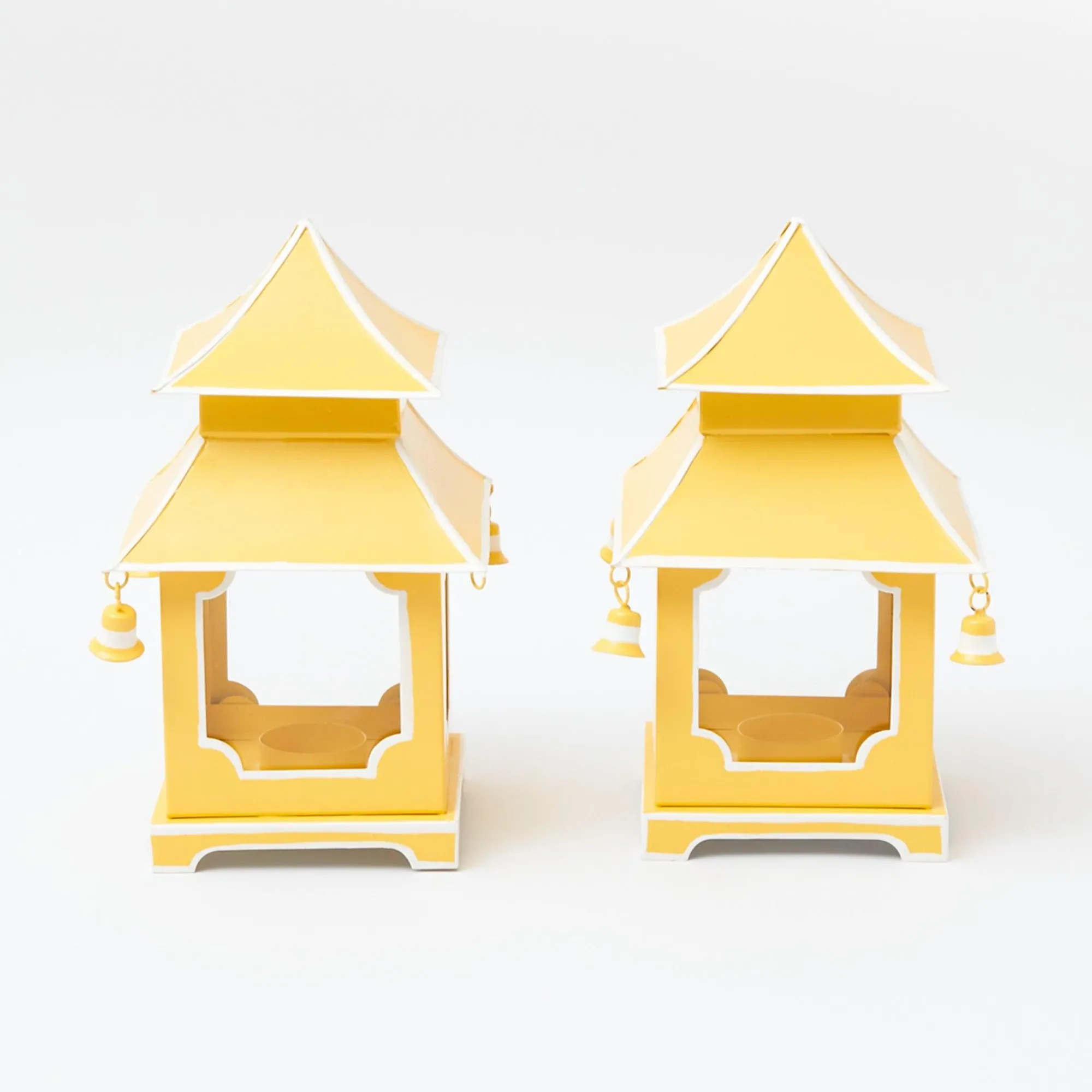 mini_yellow_pagoda_lanter_7.webp Clearance Mini Yellow Pagoda Lantern (Pair) Pagodas & Lanterns