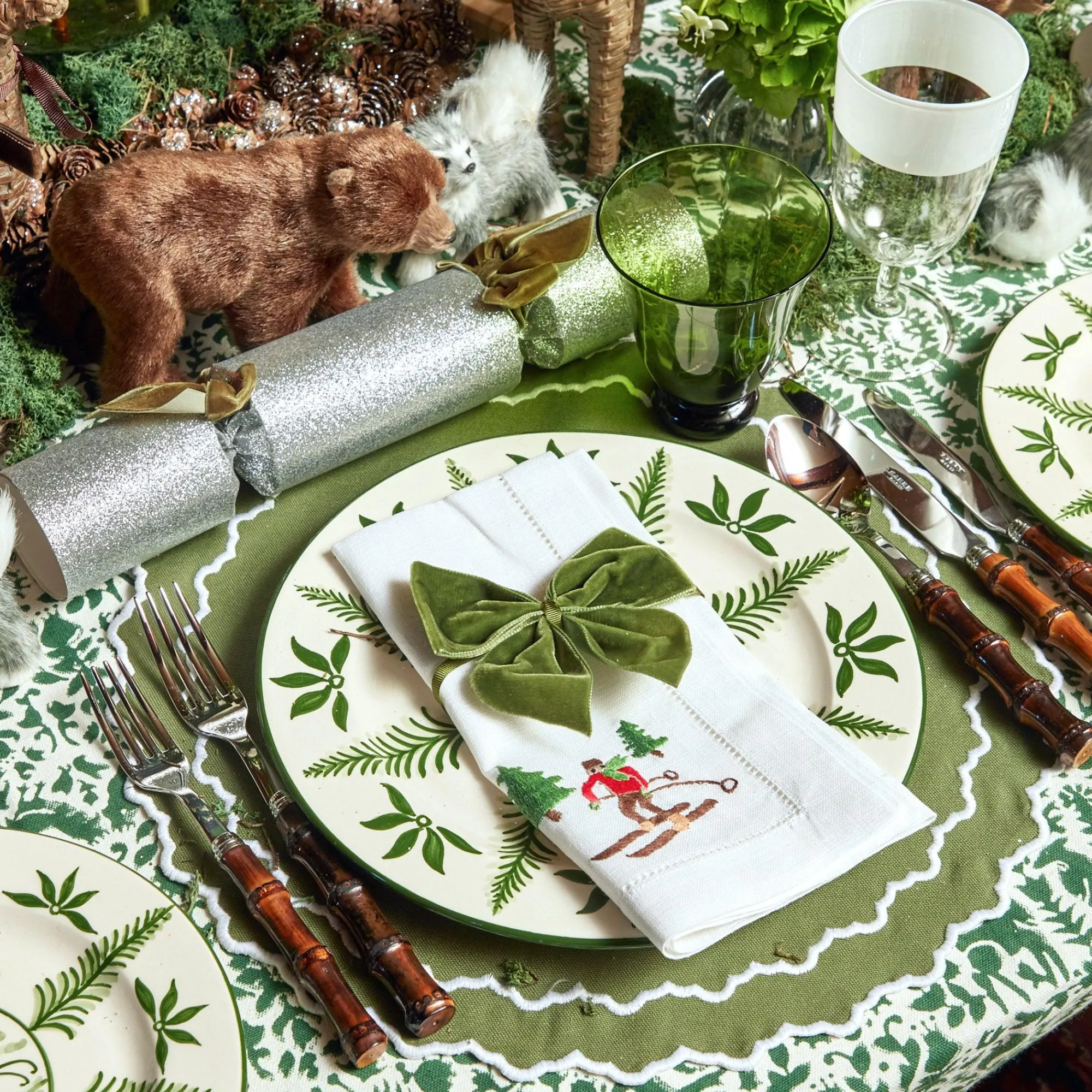 moss_green_tulip_glasses__1.webp Clearance Moss Green Tulip Glasses (Set Of 4) Glasses