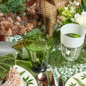 Clearance Moss Green Tulip Glasses (Set Of 4) Glasses