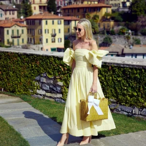 Online Rattan Tote Bag (White Bow) Women Mrs. Alice Tote Bags