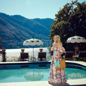 Cheap Rattan Tote Bag (Blue Bow) Women Mrs. Alice Tote Bags