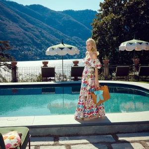 Cheap Rattan Tote Bag (Blue Bow) Women Mrs. Alice Tote Bags