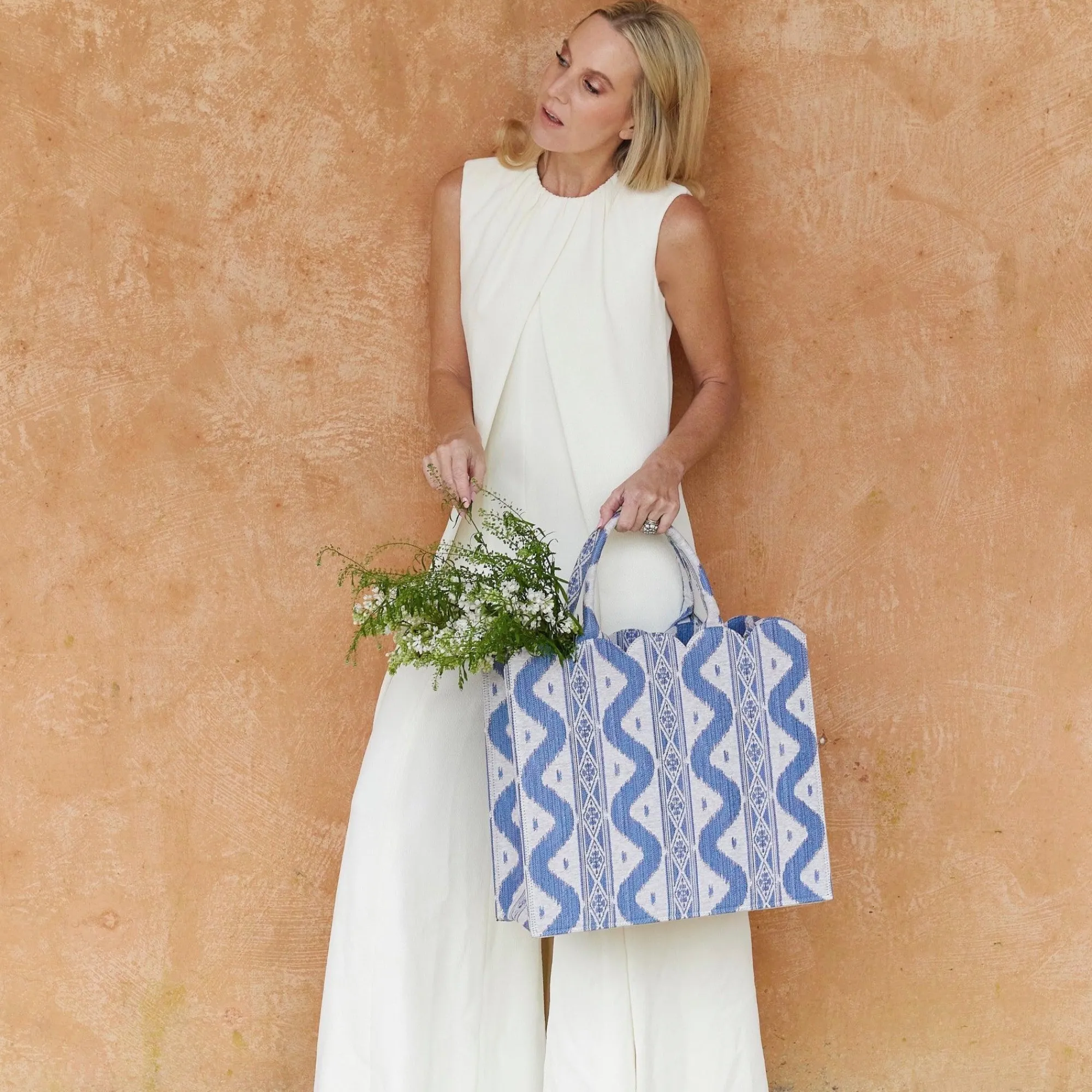 mrs_alice_tote_bag_blue_i_1.webp Best Tote Bag (Blue Ikat) Women Mrs. Alice Tote Bags