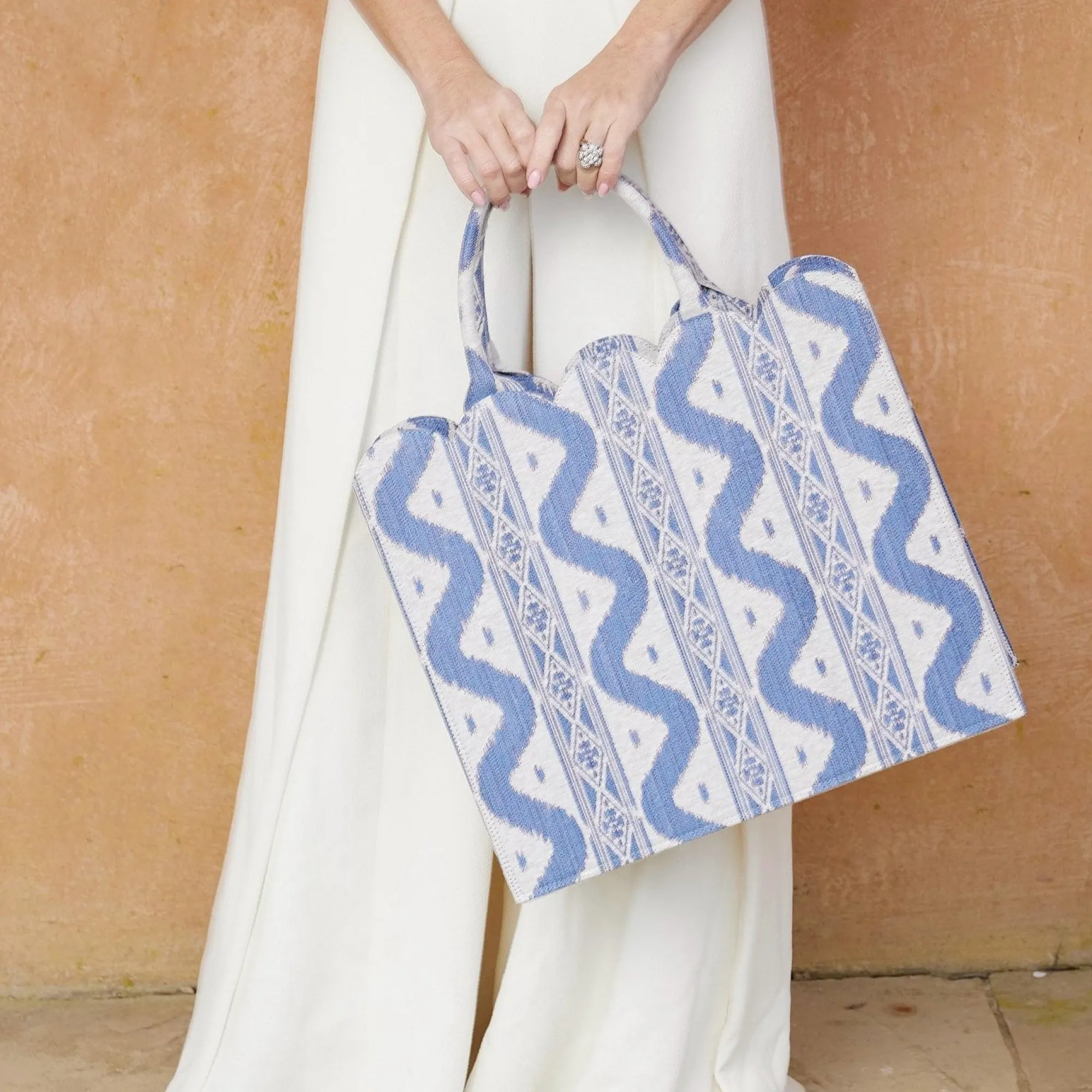 mrs_alice_tote_bag_blue_i_5.webp Best Tote Bag (Blue Ikat) Women Mrs. Alice Tote Bags