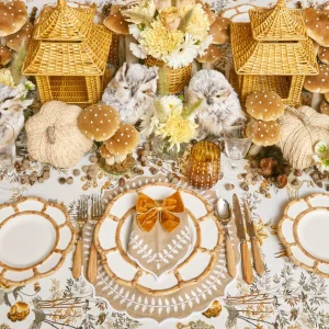 New Mustard Velvet Napkin Bows (Set Of 4) Napkin Rings, Bows & Wreaths