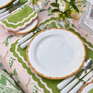 Fashion Nancy Bamboo Dinner & Starter Plates (Set Of 8) Starter Plates