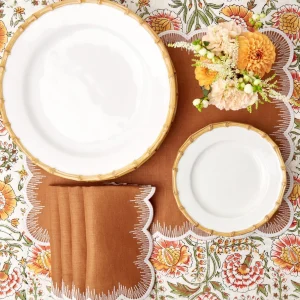 Store Nancy Bamboo Dinner Plate (Set Of 4) Crockery Sets