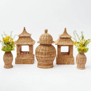 Cheap Natural Rattan Decoration Set Decoration Sets