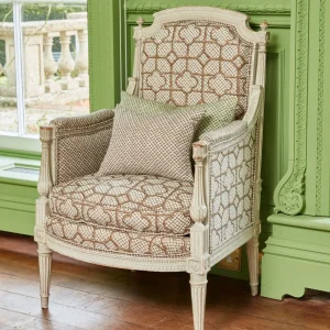 Online Olive Green Lotus Flower Fabric Serena Fresson Fabrics