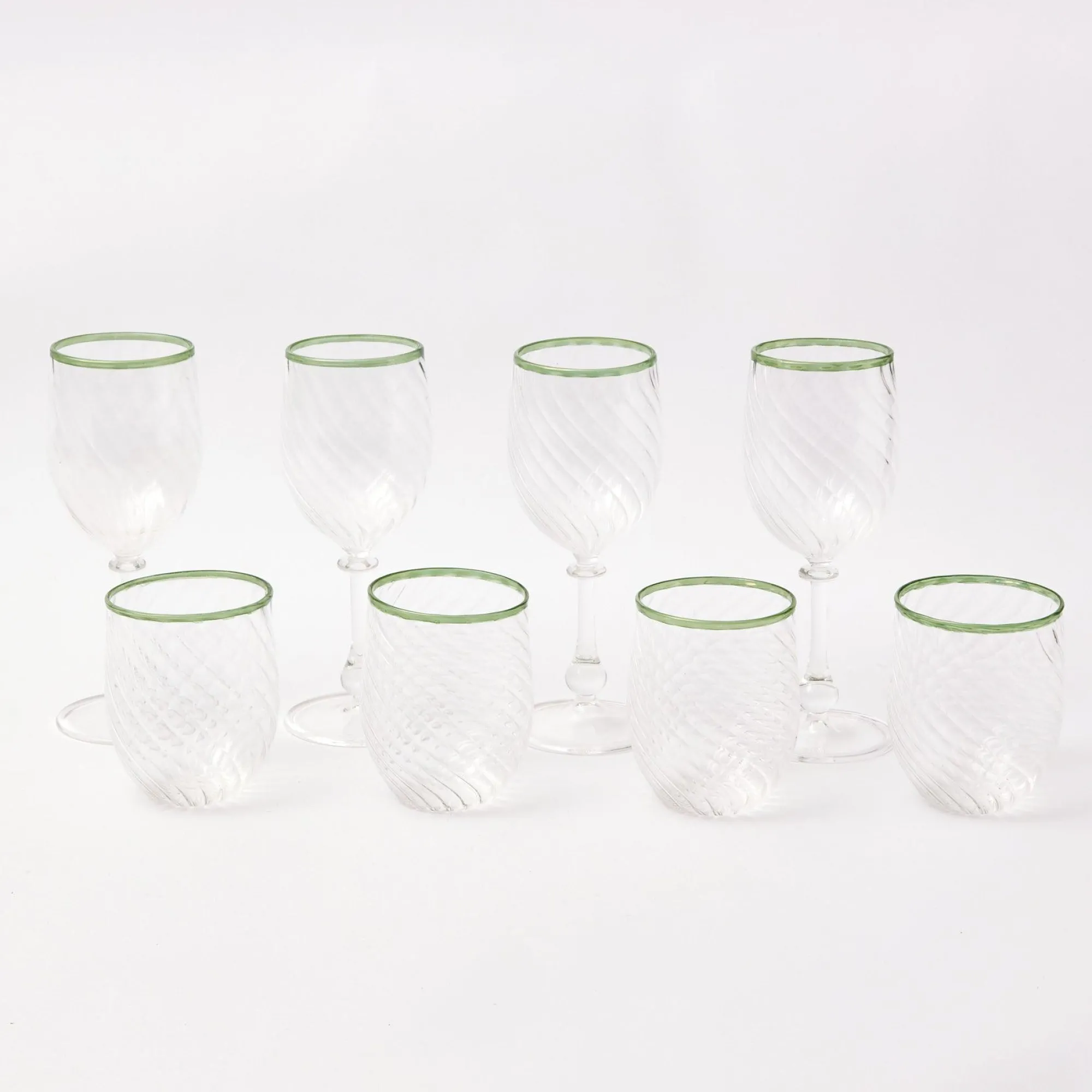 olive_rim_swirl_glassware_20.webp Outlet Olive Rim Swirl Glassware Set Glassware Sets