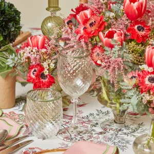 Cheap Olive Rim Swirl Wine Glasses (Set Of 4) Glasses