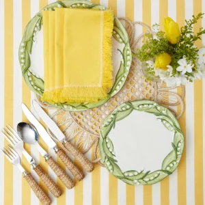 New Passalacqua Yellow Stripe Tablecloth Tablecloths
