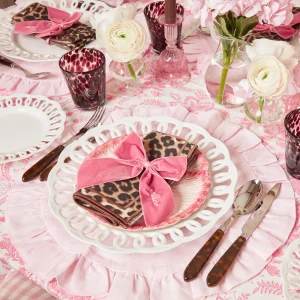 Sale Personalised Dusty Pink Napkin Bow Napkin Rings, Bows & Wreaths