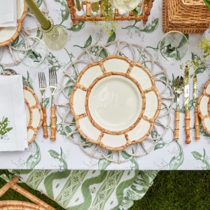 Store Petal Bamboo Ceramic Dinner Plate Dinner Plates