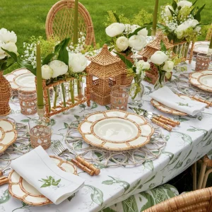 Best Petal Bamboo Ceramic Dinner Plate Bamboo Crockery