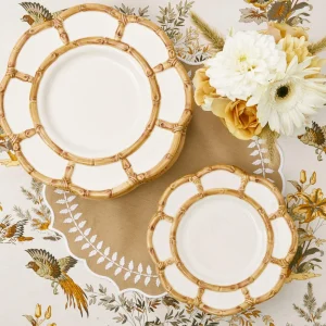 Store Petal Bamboo Ceramic Dinner Plate Dinner Plates
