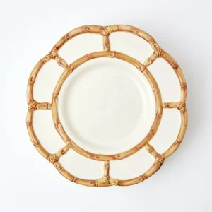 Discount Petal Bamboo Ceramic Dinner & Starter Plates (Set Of 8) Bamboo Crockery