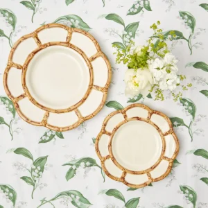 Online Petal Bamboo Ceramic Starter Plate Starter Plates