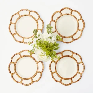 Online Petal Bamboo Starter Plate (Set Of 4) Bamboo Crockery