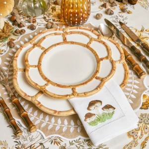 New Petal Bamboo Starter Plate (Set Of 4) Crockery Sets