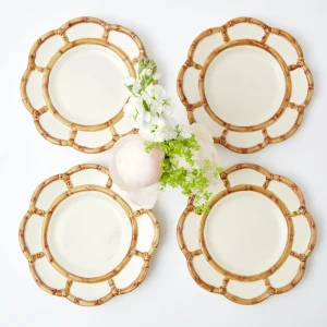 New Petal Bamboo Starter Plate (Set Of 4) Crockery Sets