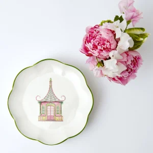 Online Pink & Green Pagoda Starter Plate Starter Plates