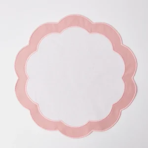 Store Pink Applique Placemats & Napkins (Set Of 4) Table Linen Sets