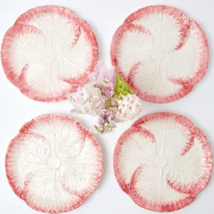 Flash Sale Pink Capri Lettuce Dinner Plate (Set Of 4) Dinner Plates