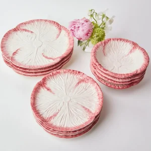 Discount Pink Capri Lettuce Dinner Plate Dinner Plates