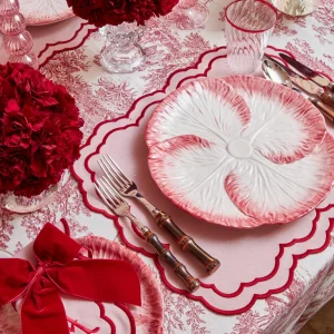 Discount Pink Capri Lettuce Dinner Plate Dinner Plates