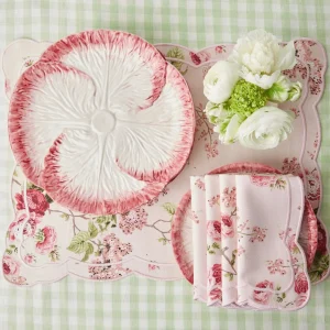 Flash Sale Pink Capri Lettuce Dinner Plate (Set Of 4) Dinner Plates