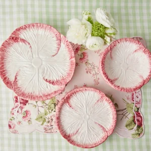 Best Pink Capri Lettuce Dinner Plate (Set Of 4) Lettuce Crockery