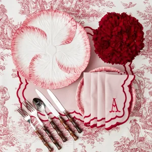 Discount Pink Capri Lettuce Dinner Plate Dinner Plates