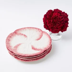 Best Pink Capri Lettuce Dinner Plate (Set Of 4) Lettuce Crockery