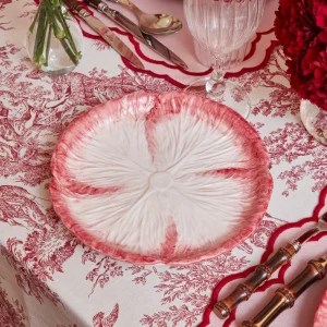 Online Pink Capri Lettuce Starter Plate (Set Of 4) Crockery Sets