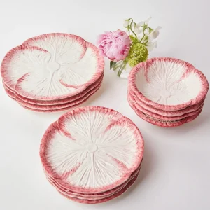 Online Pink Capri Lettuce Starter Plate (Set Of 4) Crockery Sets
