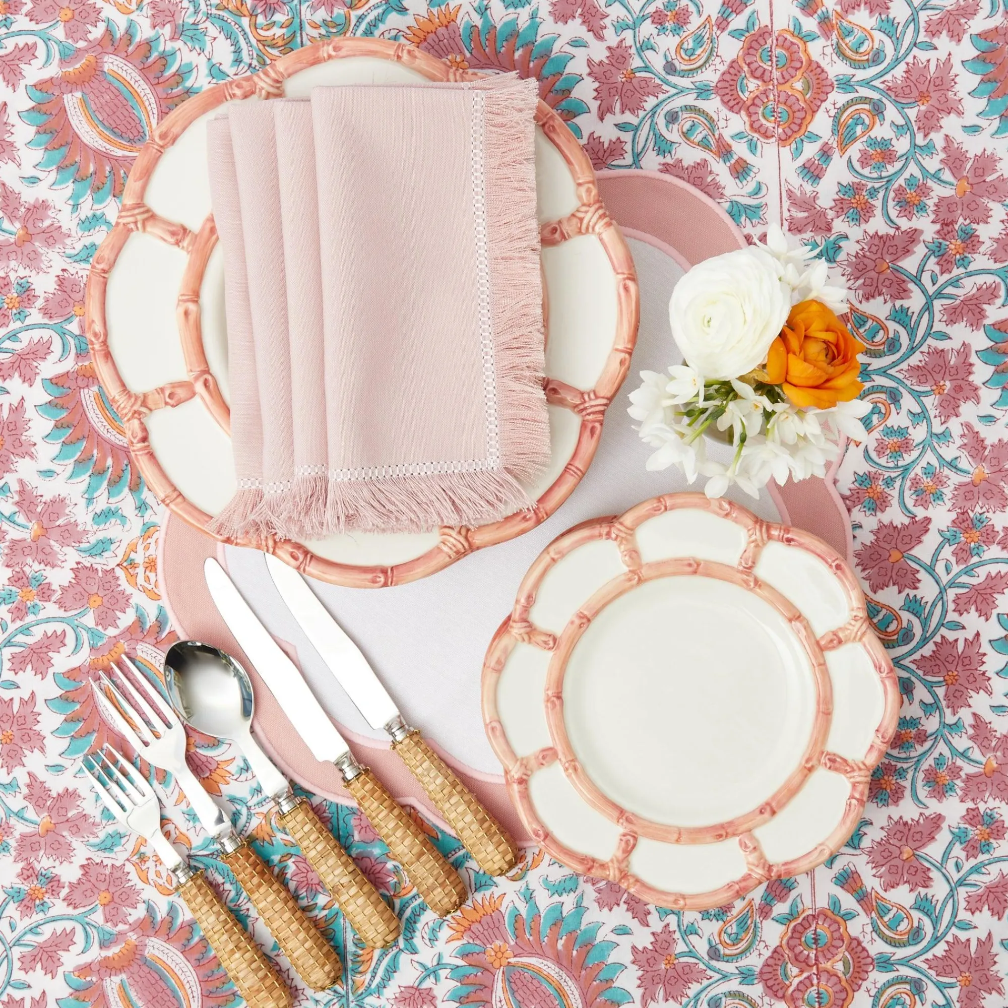 pink_fringe_napkins_set_o_17.webp Flash Sale Pink Fringe Napkins (Set Of 4) Napkins