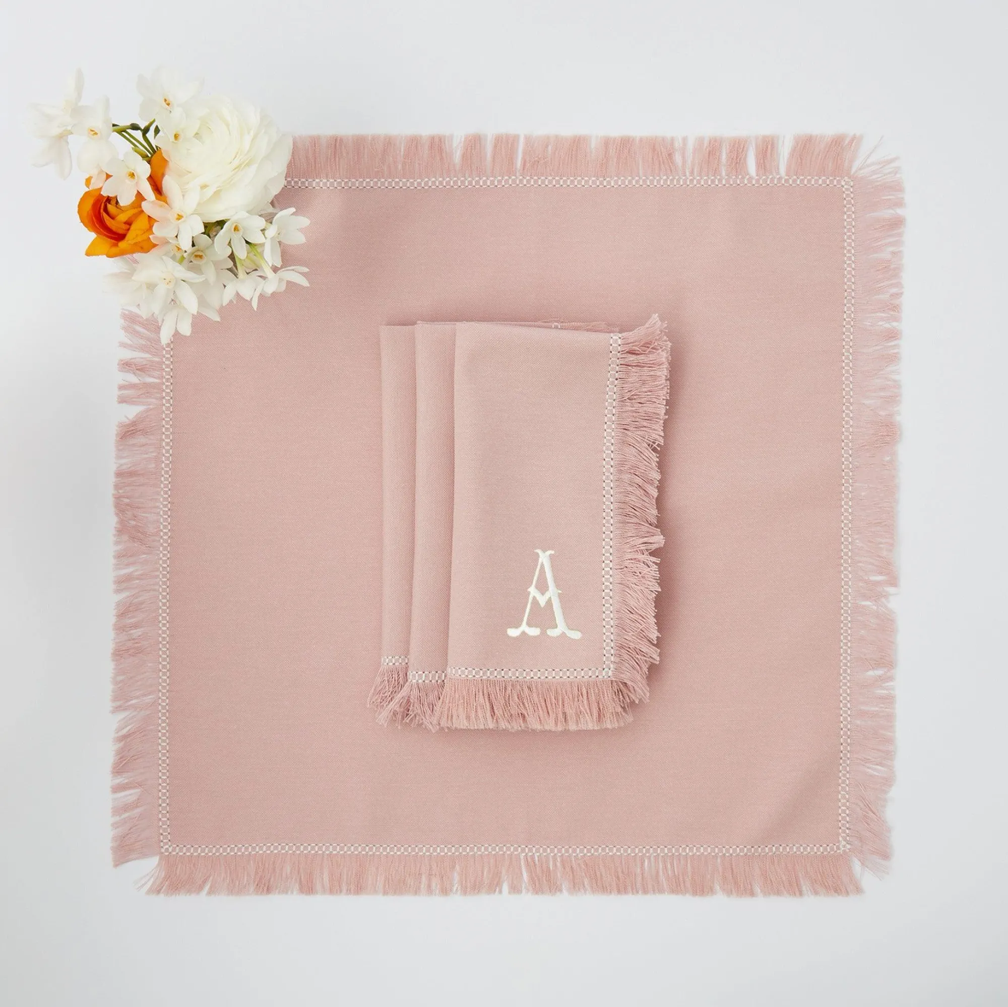 pink_fringe_napkins_set_o_21.webp Flash Sale Pink Fringe Napkins (Set Of 4) Napkins