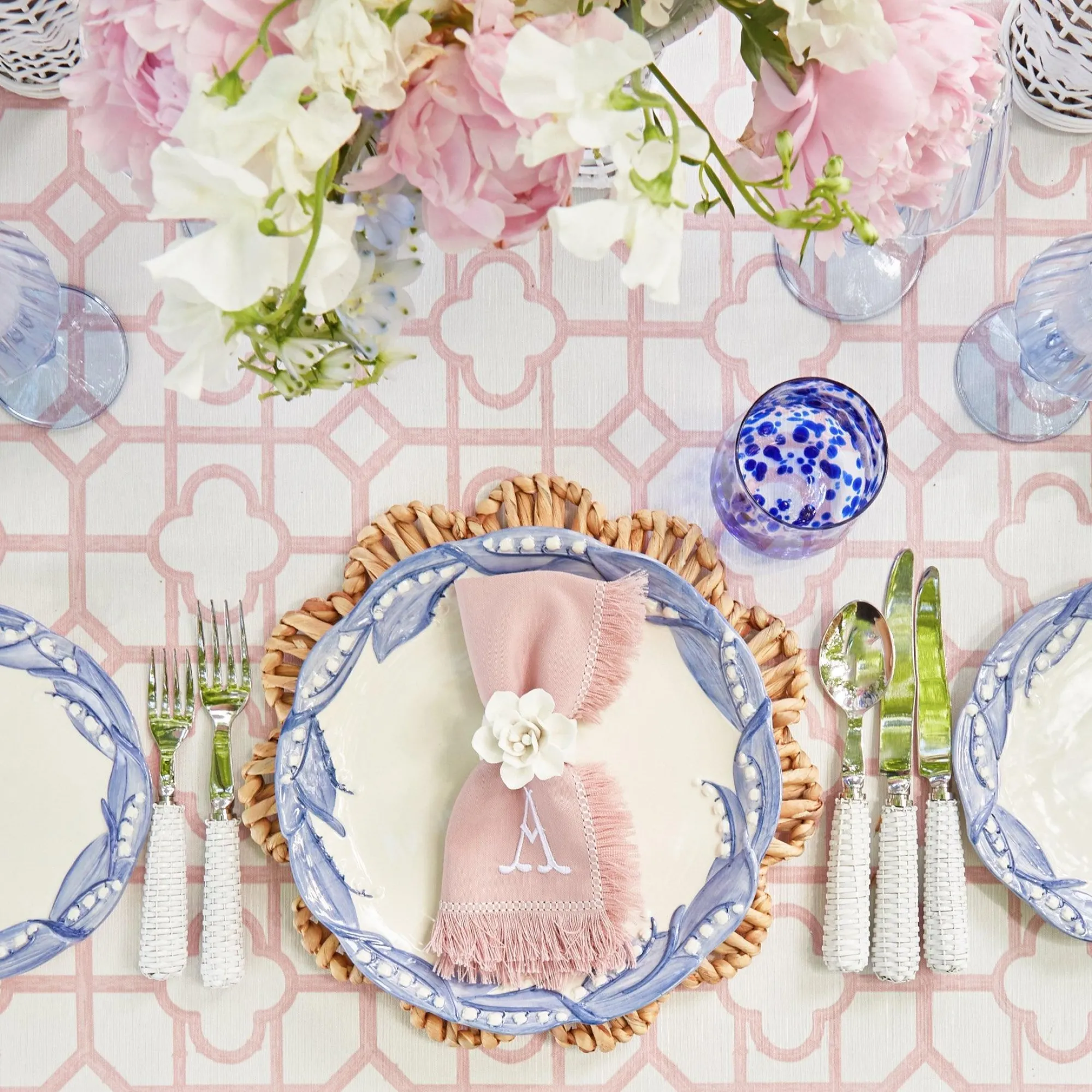 pink_fringe_napkins_set_o_3.webp Flash Sale Pink Fringe Napkins (Set Of 4) Napkins