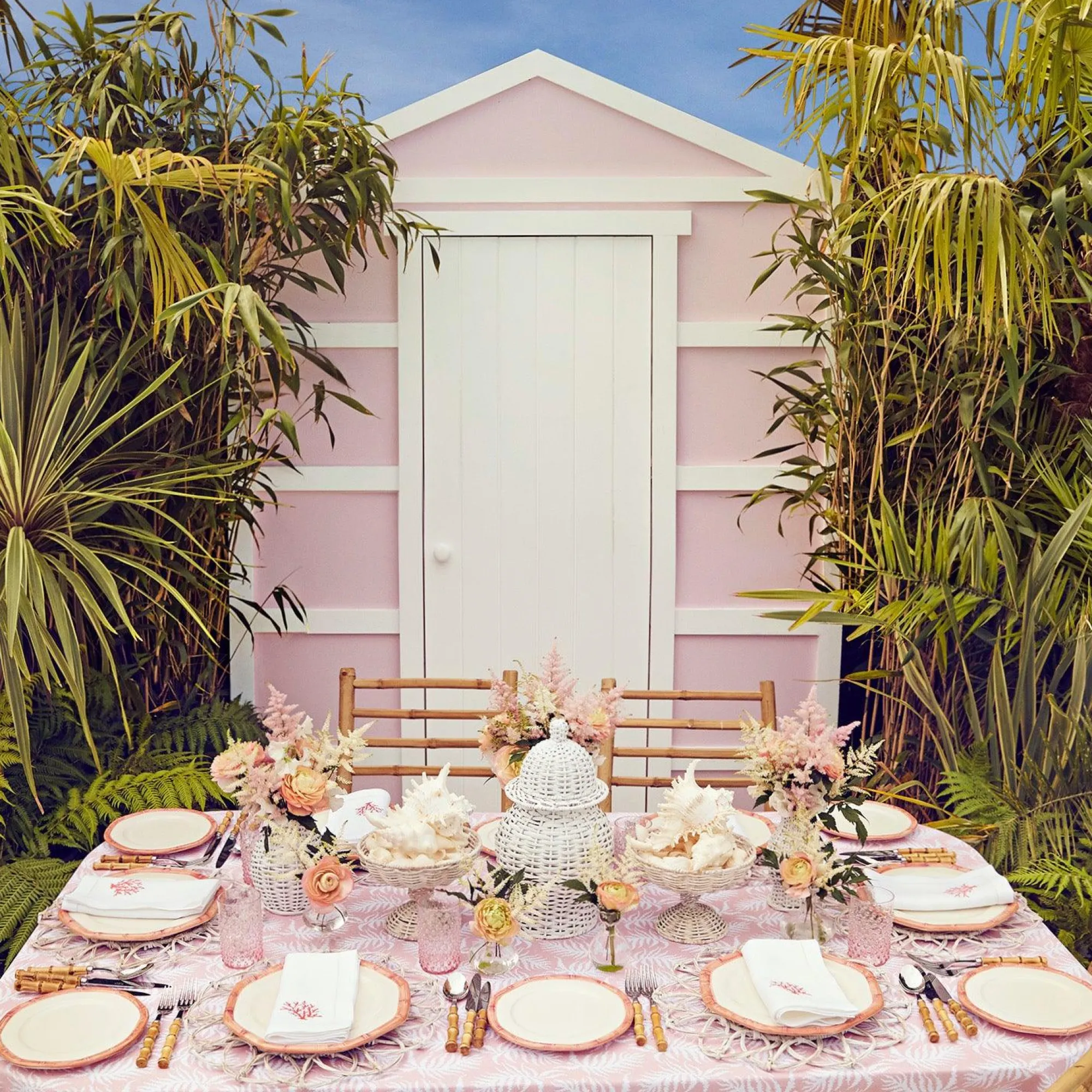 pink_geometric_bamboo_din_15-3.webp Cheap Pink Geometric Bamboo Dinner Plate Dinner Plates