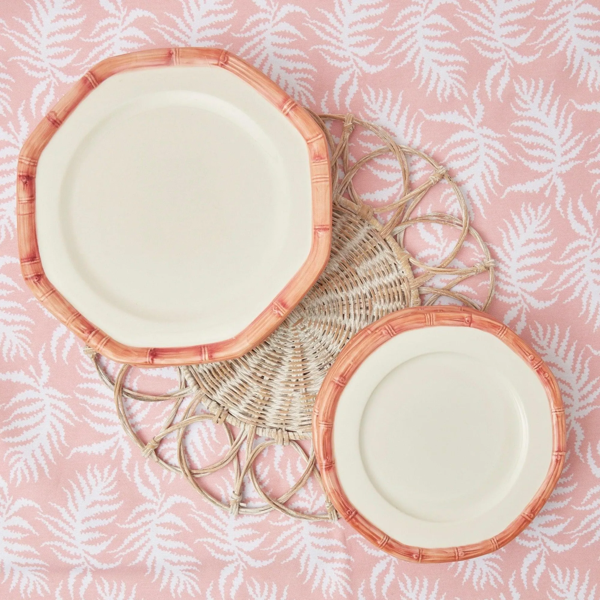 pink_geometric_bamboo_din_16-3.webp Cheap Pink Geometric Bamboo Dinner Plate Dinner Plates