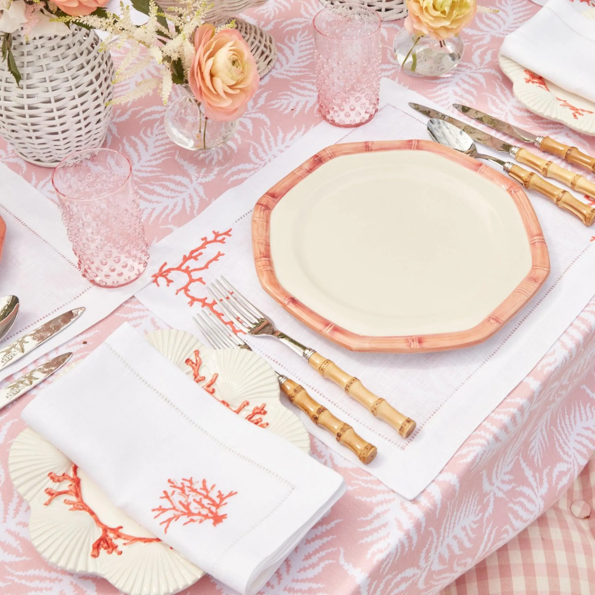 pink_geometric_bamboo_din_2-3.webp Cheap Pink Geometric Bamboo Dinner Plate Dinner Plates