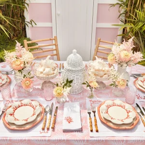 Cheap Pink Geometric Bamboo Dinner Plate Dinner Plates