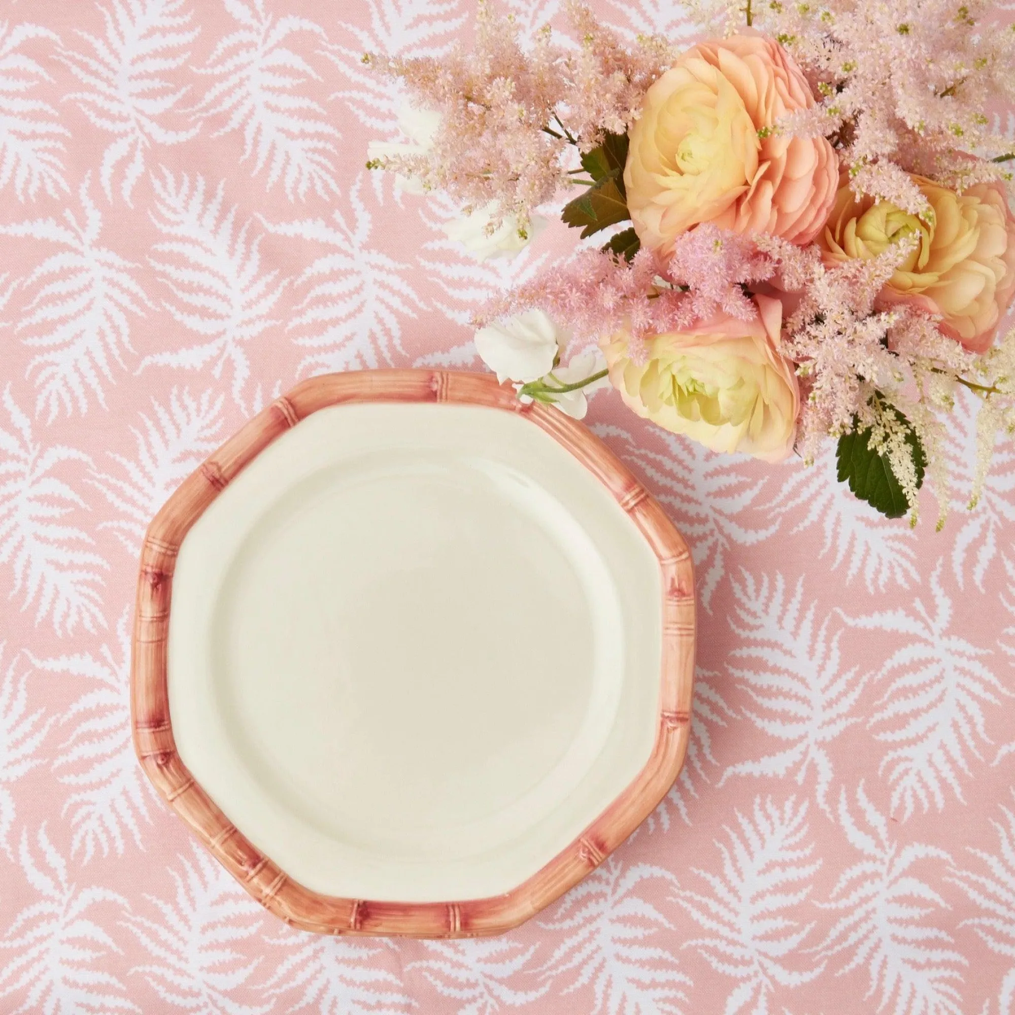 pink_geometric_bamboo_din_3-1.webp New Pink Geometric Bamboo Dinner Plate (Set Of 4) Crockery Sets