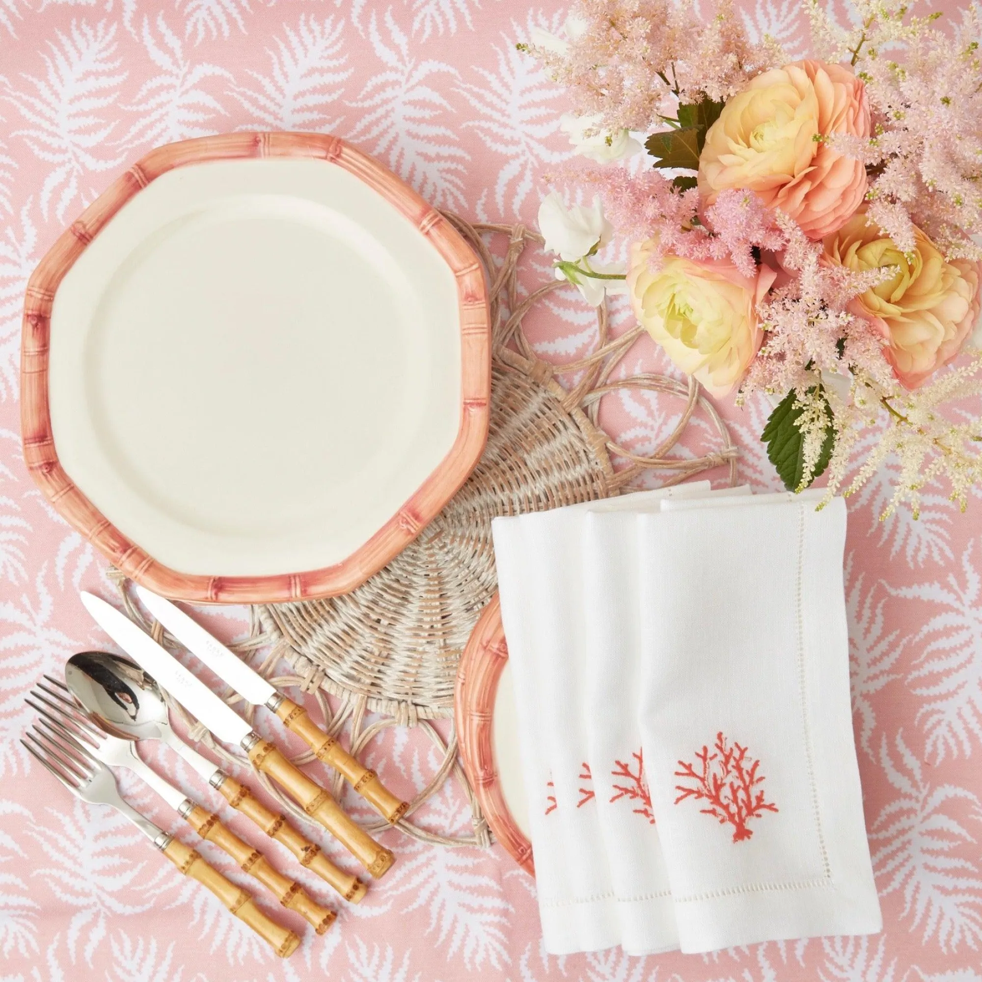 pink_geometric_bamboo_din_7-3.webp Cheap Pink Geometric Bamboo Dinner Plate Dinner Plates