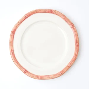 Hot Pink Geometric Bamboo Starter Plate Starter Plates
