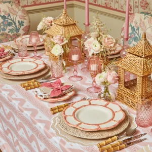 Discount Pink Leopard Ikat Tablecloth Tablecloths