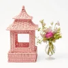 Flash Sale Pink Rattan Pagoda Lantern Pagodas & Lanterns
