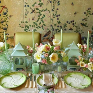 Best Sale Pistachio Green Pagoda Lantern Candle Holders